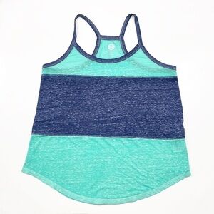 SO blue/green striped top